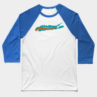 Waves on Long Island Baseball T-Shirt